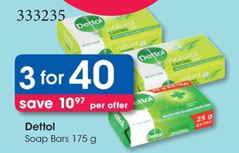 Clicks Dettol Soap Bars 175 g offer