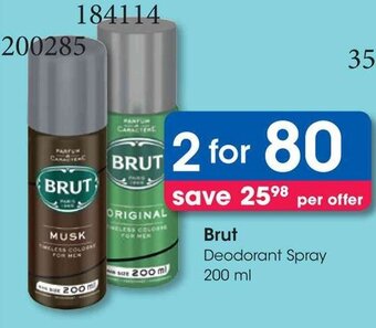 Clicks Brut Deodorant Spray 200ml offer