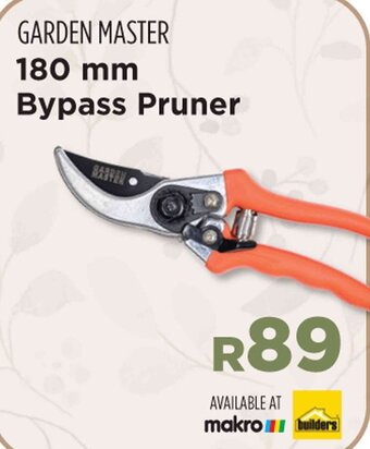 Builders Warehouse GARDEN MASTER 180 mm Bypass Pruner offer