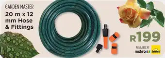 Builders Warehouse GARDEN MASTER 20 m x 12 mm Hose & Fittings offer