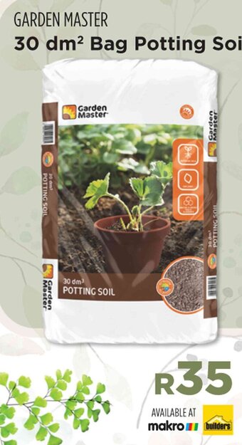 Builders Warehouse GARDEN MASTER 30 dm² Bag Potting Soil 30 dm² Premium Potting Soil offer