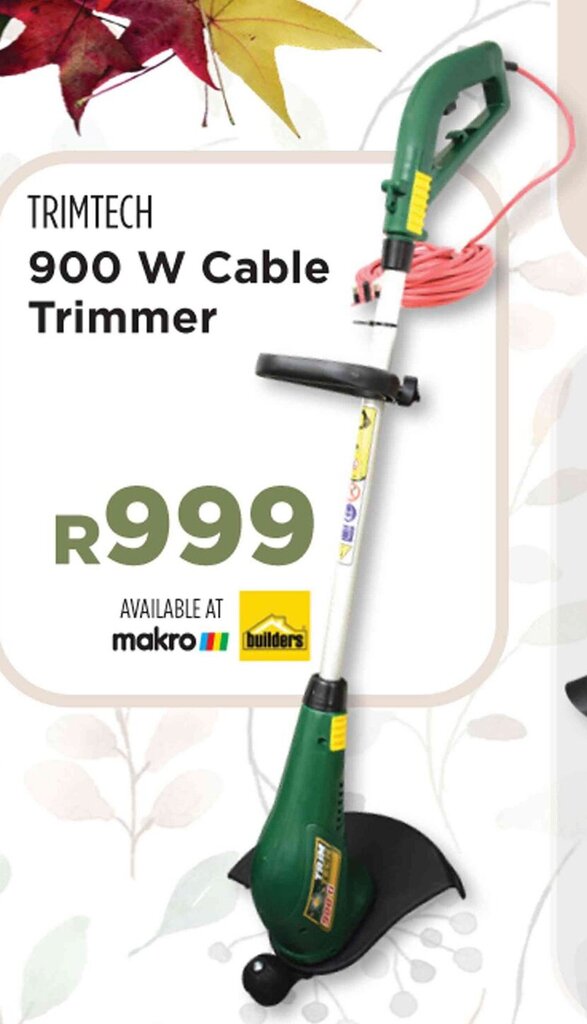 TRIMTECH 900 W Cable Trimmer offer at Builders Warehouse