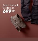 Safari nubuck veldskoen
