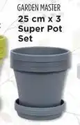 Makro Garden master 25cm x 3 super pot set (porcelain) offer