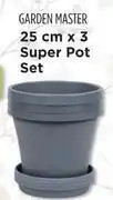 Makro Garden master 25cm x 3 super pot set (slate) offer