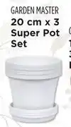 Makro Garden master 20cm x 3 super pot set (slate) offer