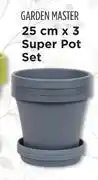 Makro Garden master 25cm x 3 super pot set (raw clay) offer