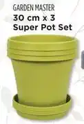 Makro Garden master 30cm x 3 super pot set (porcelain) offer