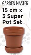 Builders Warehouse Garden master 3 x 15cm super pot set (porcelain) offer