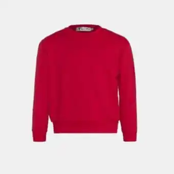 Twins by black buttons pullover red