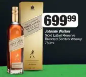 Spar Tops Johnnie Walker Gold Label Reserve Blended Scotch Whisky 750ml offer