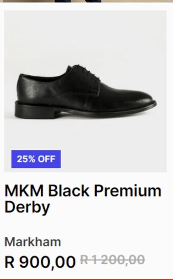 Markham Mkm black premium derby offer