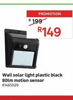 Leroy Merlin Wall solar light plastic black offer