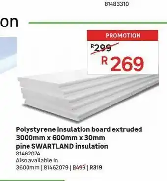 Polystyrene insulation board extruded
