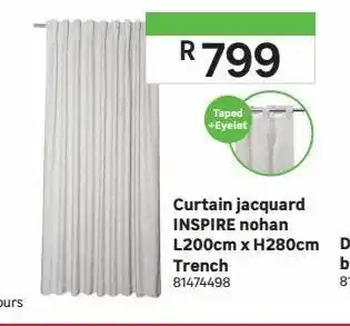 Leroy Merlin Curtain jacquard inspire nohan offer