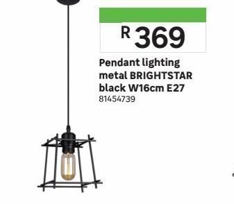 Leroy Merlin Pendant lighting metal brightstar offer