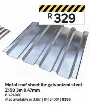 Leroy Merlin Metal roof sheet ibr galvanized steel z150 offer