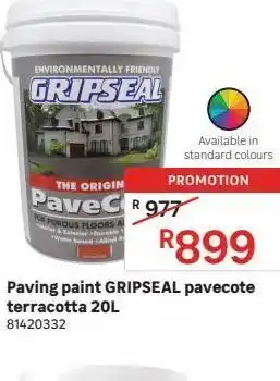Leroy Merlin Paving paint gripseal pavecote terracotta 20l offer