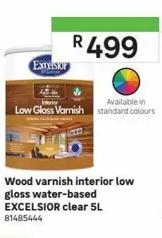 Leroy Merlin Wood varnish interior low gloss water-based excelsior clear 5l offer