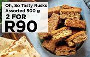 Food Lover's Market Oh so tasty rusks assorted-for 2 x 500g offer
