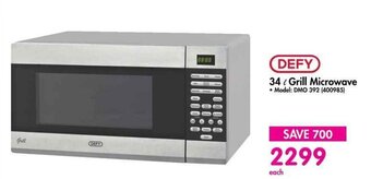 Makro DEFY 34L & Grill Microwave offer