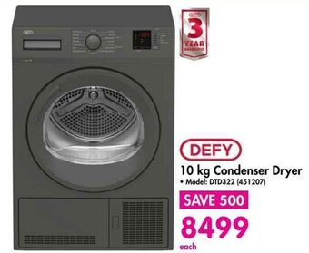 Makro DEFY 10 kg Condenser Dryer offer