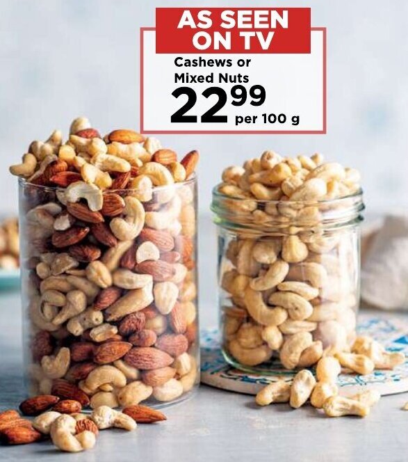 Cashews or Mixed Nuts offer at Food Lover's Market