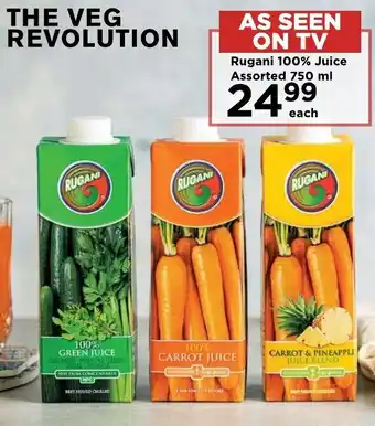 Food Lover's Market Rugani 100% Juice Assorted 750 ml offer