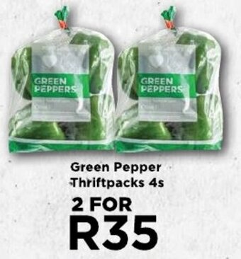 Food Lover's Market Green Pepper Thriftpacks 4s offer