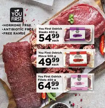 Food Lover's Market You First Ostrich Steaks 400 g offer