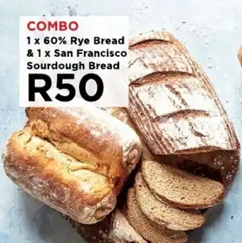 Food Lover's Market COMBO 1 x 60% Rye Bread & 1 x San Francisco Sourdough Bread offer