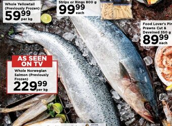Food Lover's Market Whole Yellowtail (Previously Frozen) offer