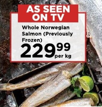 Food Lover's Market Whole Norwegian Salmon (Previously Frozen) offer
