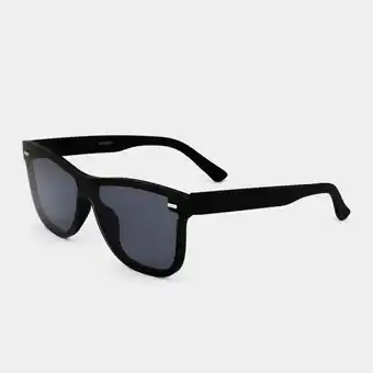 Markham Mkm black flat lens lounger sunglasses offer