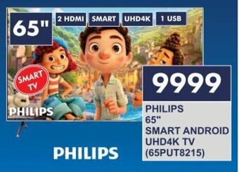 President Hyper PHILIPS 65" SMART ANDROID UHD4K TV (65PUT8215) offer