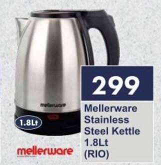 President Hyper Mellerware Stainless Steel Kettle 1.8Lt (RIO) offer