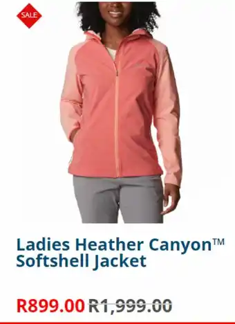 Ladies heather canyon softshell jacket