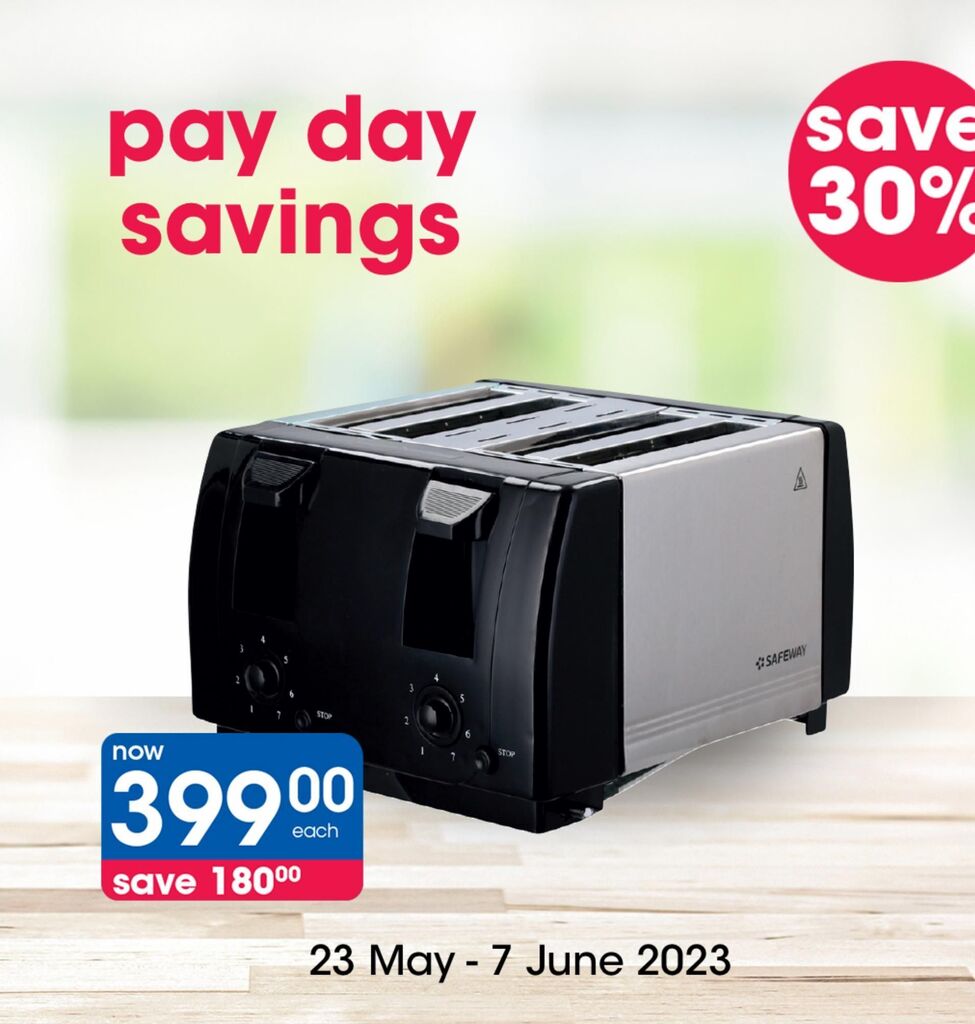 Toaster offer at Clicks