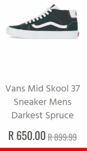 Vans mid skool 37 sneaker mens darkest spruce