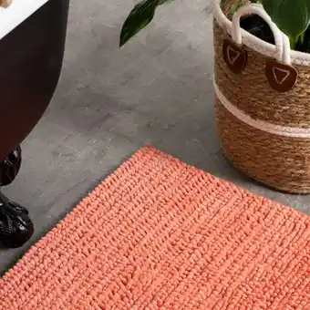 Whitehouse Chenille micro bath mat coral offer