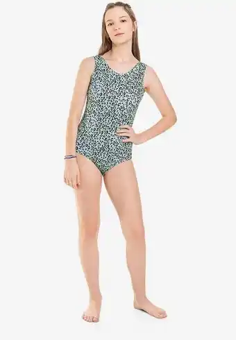Girls sun protection swimsuit - blue