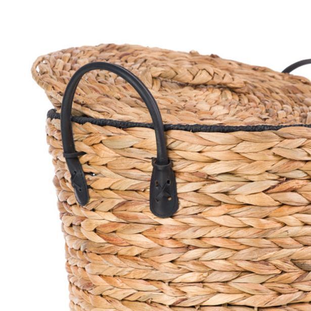 Water hyacinth storage basket with lid offer at Whitehouse