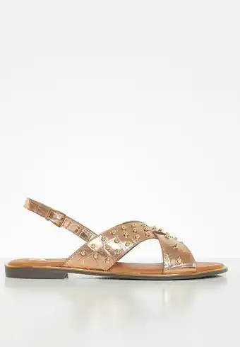 Nate spike spike slingback sandal - rose gold