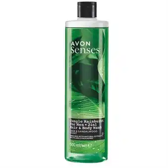 AVON Senses jungle rainburst hair & body wash 500ml offer
