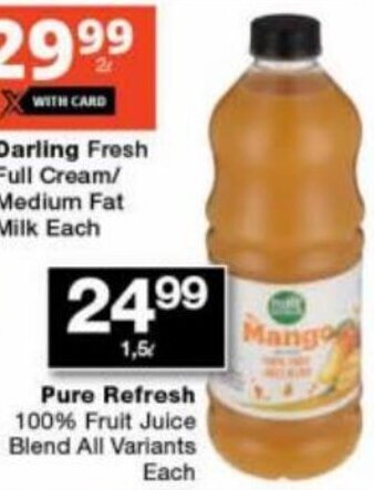 Pure Refresh 100% Fruit Juice Blend All Variants Each