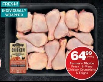 Checkers Hyper Farmer's Choice Fresh 16-Piece Chicken Drumsticks & Thighs offer