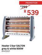 Leroy Merlin Salton 800w 3 bar heater (grey & white) 81453221 offer