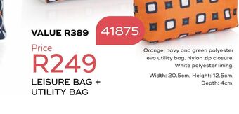 Honey Fashion Accessories Leisure bag + utility bag offer