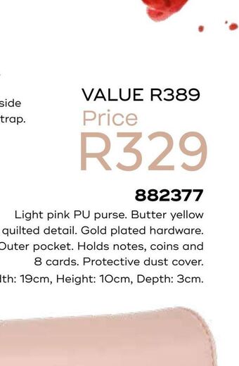 Honey Fashion Accessories Light pink pu purse. butter yellow quilted detail. gold plated hardware offer