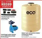 Leroy Merlin Standard tank to pump connector kit, centrifugal water booster pump,eco tanks water tank (vertical) offer